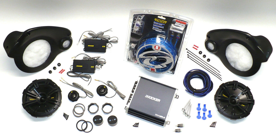 Select Increments 30647KL JKU-Pods With Kicker Speakers And Amp fits 2007-2018 Jeep wrangler JK Unlimited 4 door