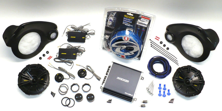 Select Increments 30647KL JKU-Pods With Kicker Speakers And Amp fits 2007-2018 Jeep wrangler JK Unlimited 4 door