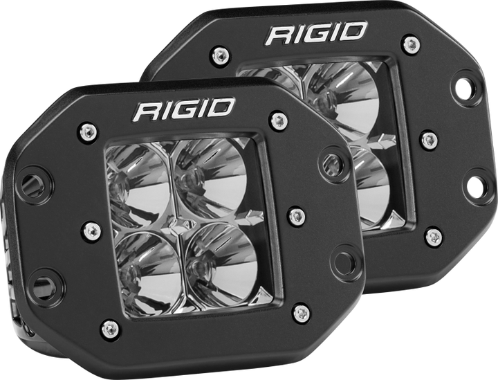 Rigid Industries Dually - Flush Mount - Flood - Set of 2