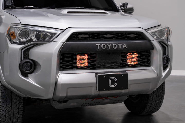 Diode Dynamics 14-23 Toyota 4Runner SS5 Stealth Grille LED 2-Pod Kit - Pro White Driving