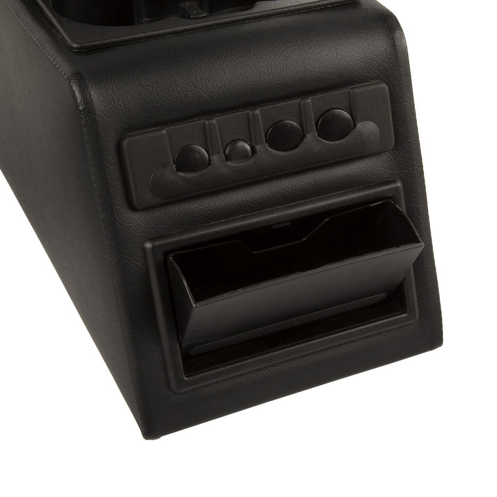 Rugged Ridge 13102.01 Ultimate Locking Console Fits 76-95 Jeep CJ and Wrangler YJ Black Vinyl