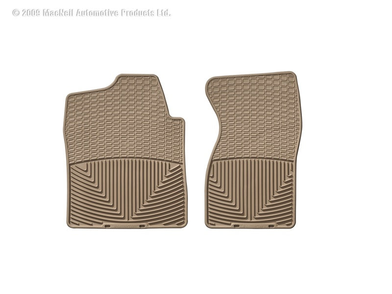 WeatherTech 99-00 Chevrolet Silverado Crew Cab Front Rubber Mats - Tan