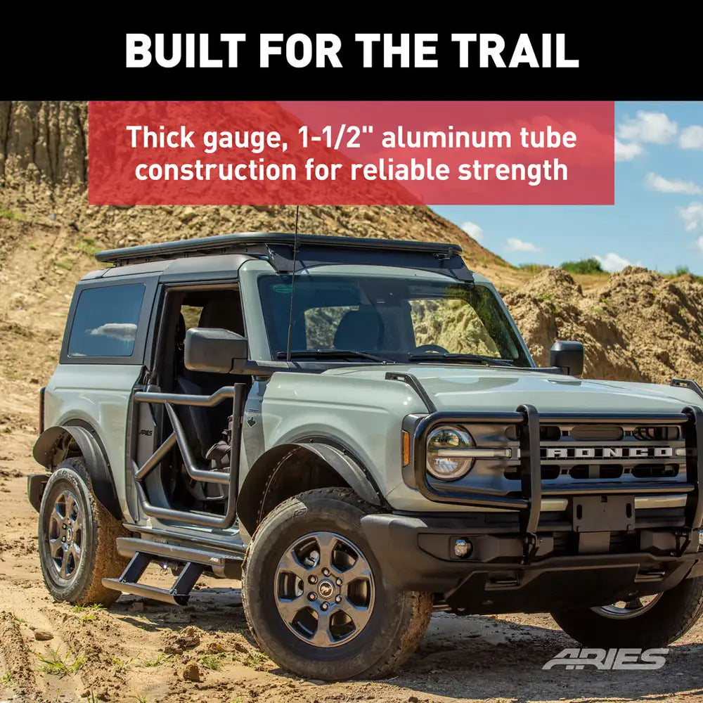 Aries 2070615 Textured Black Aluminum Platform Roof Rack for Ford Bronco 2-Door