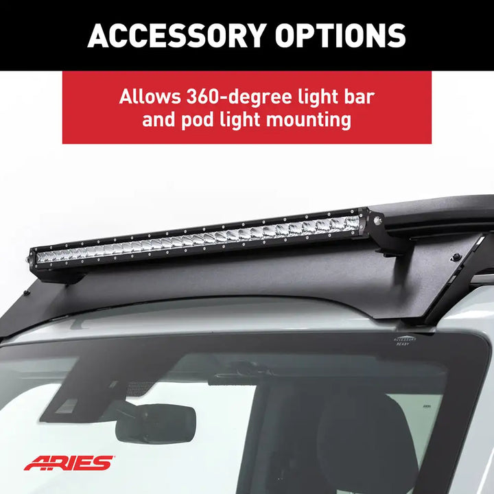 Aries 2070615 Textured Black Aluminum Platform Roof Rack for Ford Bronco 2-Door