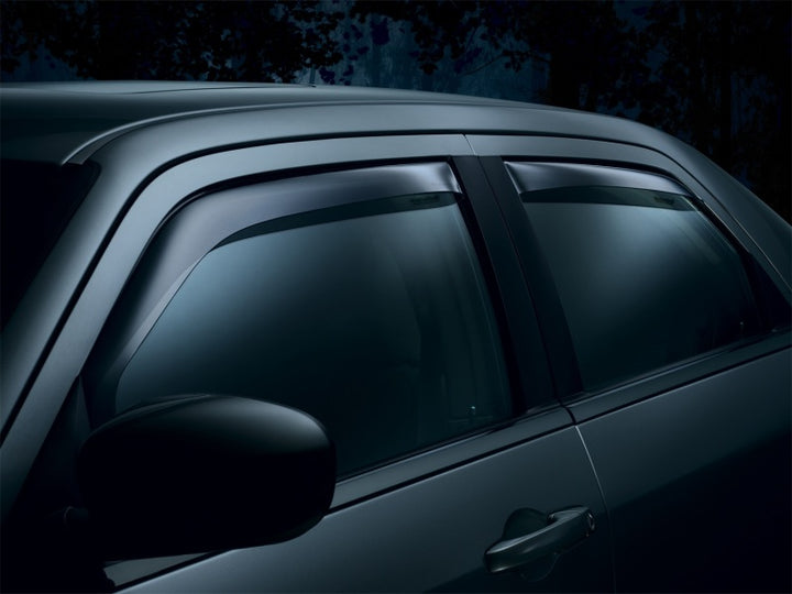 WeatherTech 08+ Jeep Liberty Front and Rear Side Window Deflectors - Dark Smoke