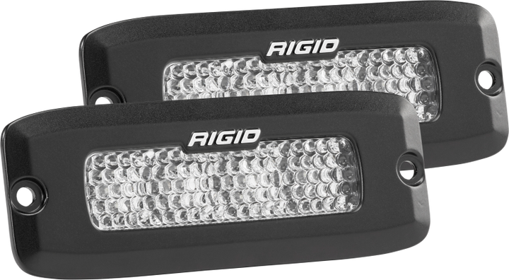 Rigid Industries SRQ - 60 Deg. Lens - White - Flush Mount - Set of 2