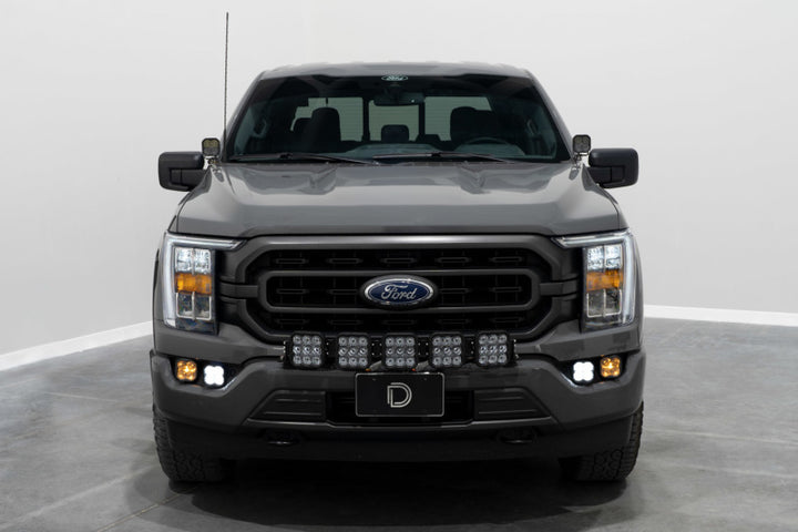 Diode Dynamics 21-22 Ford F-150 SS3 LED Fog Pocket Kit - Yellow Pro