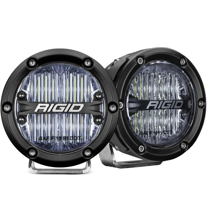 Rigid Industries 360-Series 4in LED SAE J583 Fog Light - White (Pair)