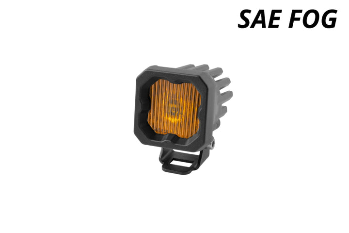 Diode Dynamics Stage Series C1 LED Pod - Yellow SAE Fog Standard ABL Each