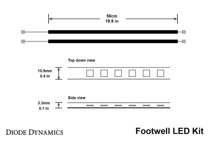 Diode Dynamics LED Footwell Kit - Cool White