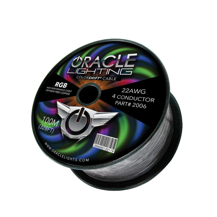 Oracle 22AWG 4 Conductor RGB Installation Wire 100M (328ft) Spool - RGB SEE WARRANTY