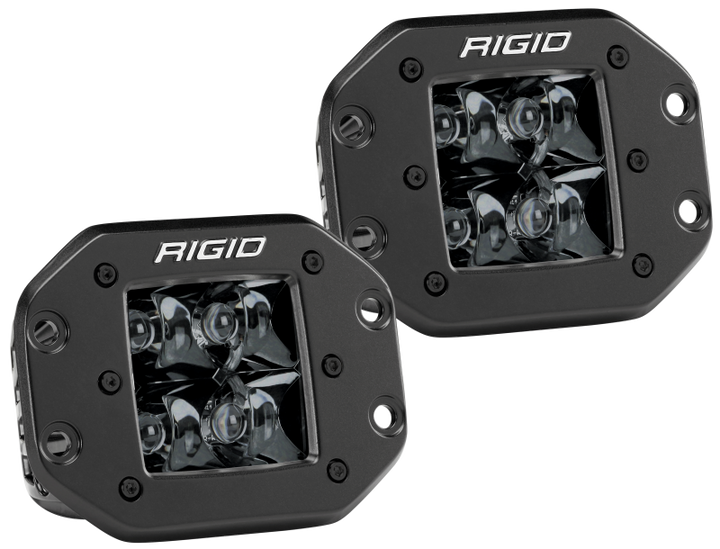 Rigid Industries D2 - Midnight Edition Flush Mount Spot Lights