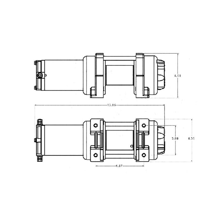 Superwinch 2000 LBS 12V DC 5/32in x 49ft Steel Rope LT2000 Winch