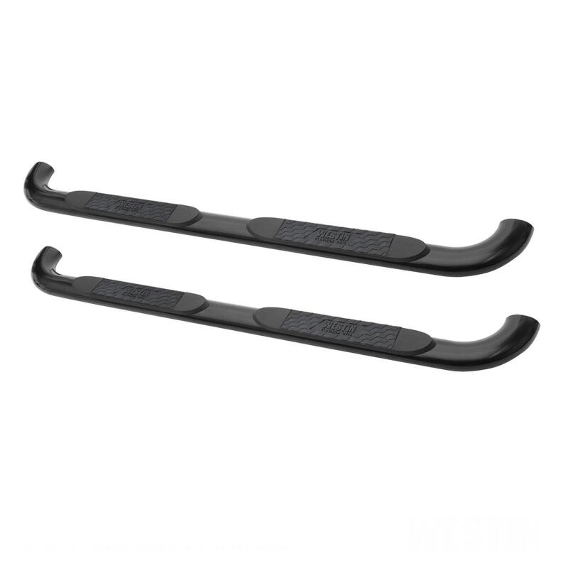 Westin 2014-2018 Chevy Silverado 1500 Crew Cab (Body Mount) Platinum 4 Oval Nerf Step Bars - Black