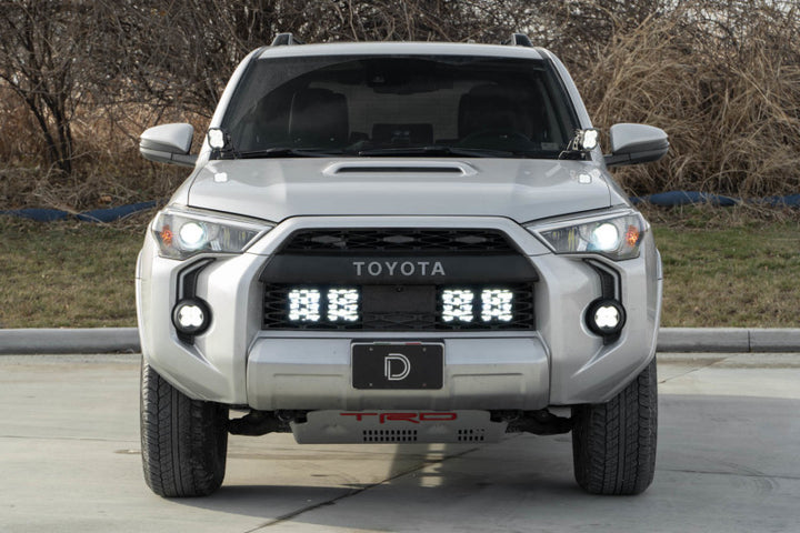 Diode Dynamics 14-23 Toyota 4Runner SS5 Stealth Grille LED 2-Pod Kit - Sport Yellow Driving