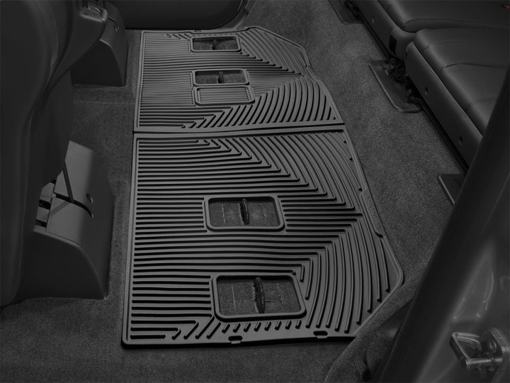 WeatherTech 07-10 Chevrolet Suburban Rear Rubber Mats - Black