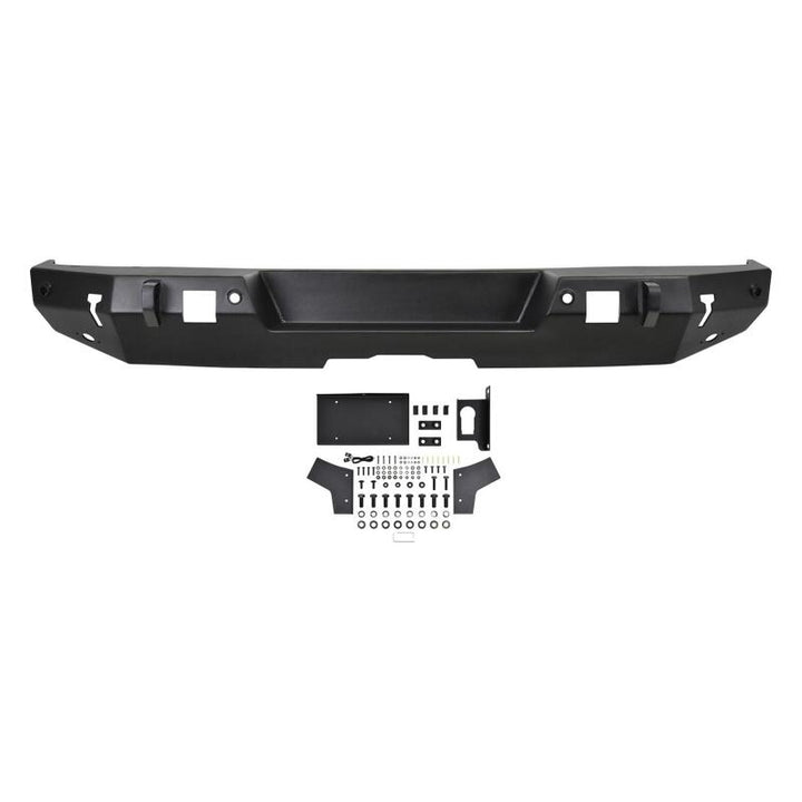 Westin 18-19 Jeep Wrangler JL WJ2 Rear Bumper w/  Sensors (Excl. Wrangler JK) - Textured Black