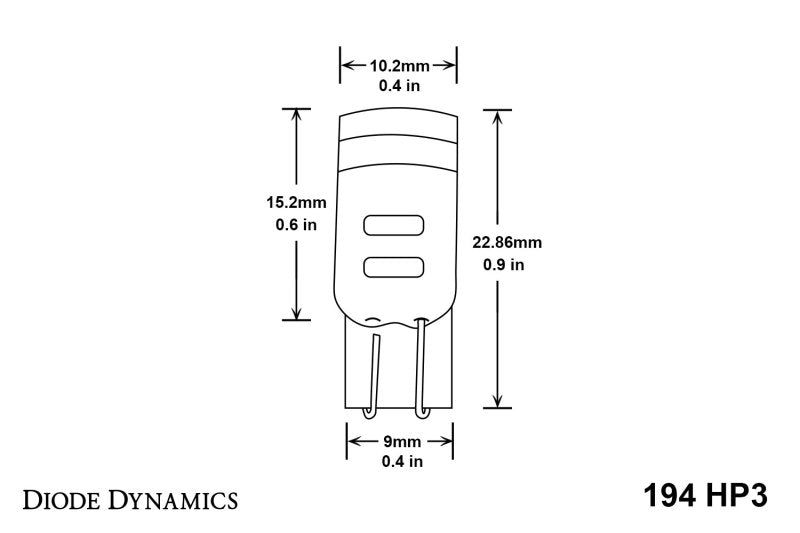 Diode Dynamics 194 LED Bulb HP3 LED Natural - White (Single)