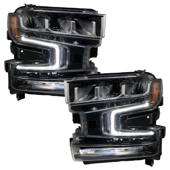 Oracle 19-21 Chevy Silverado 1500 RGB+W Headlight DRL Upgrade Kit - ColorSHIFT SEE WARRANTY