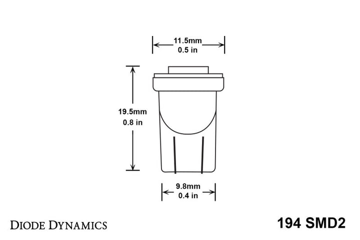 Diode Dynamics 194 LED Bulb SMD2 LED Warm - White (Single)