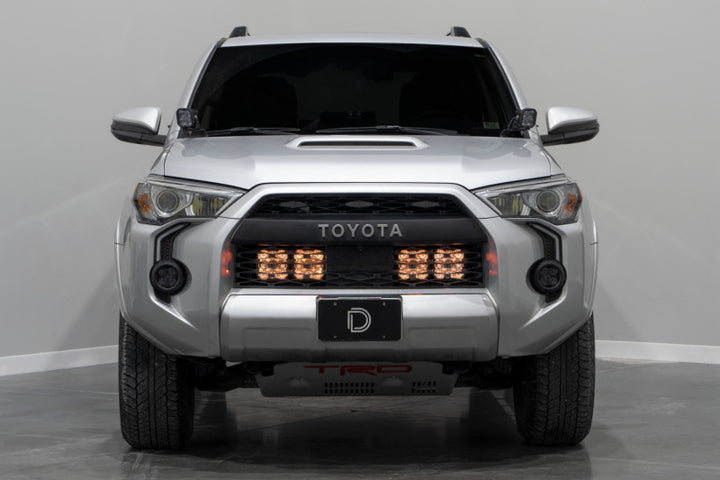 Diode Dynamics 14-23 Toyota 4Runner SS5 Stealth Grille LED 2-Pod Kit - Sport Yellow Driving