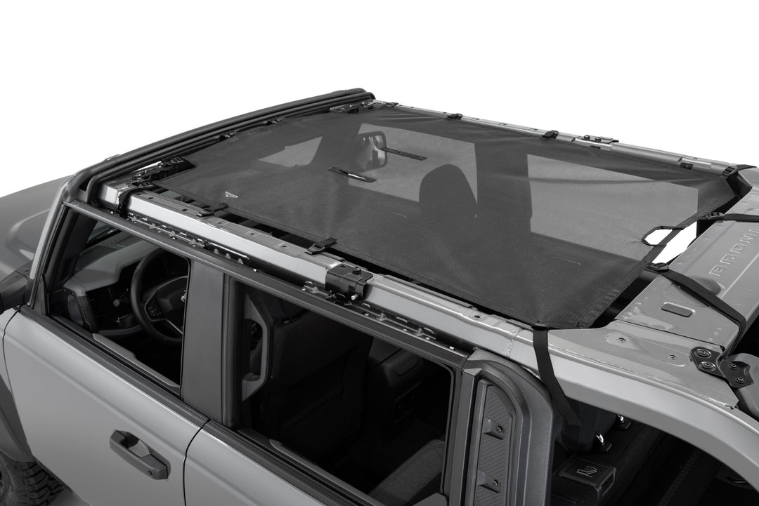 MasterTop 84201101 Freedom Mesh Bimini Top Fits 2020-Current Ford Bronco 4 Door - Black