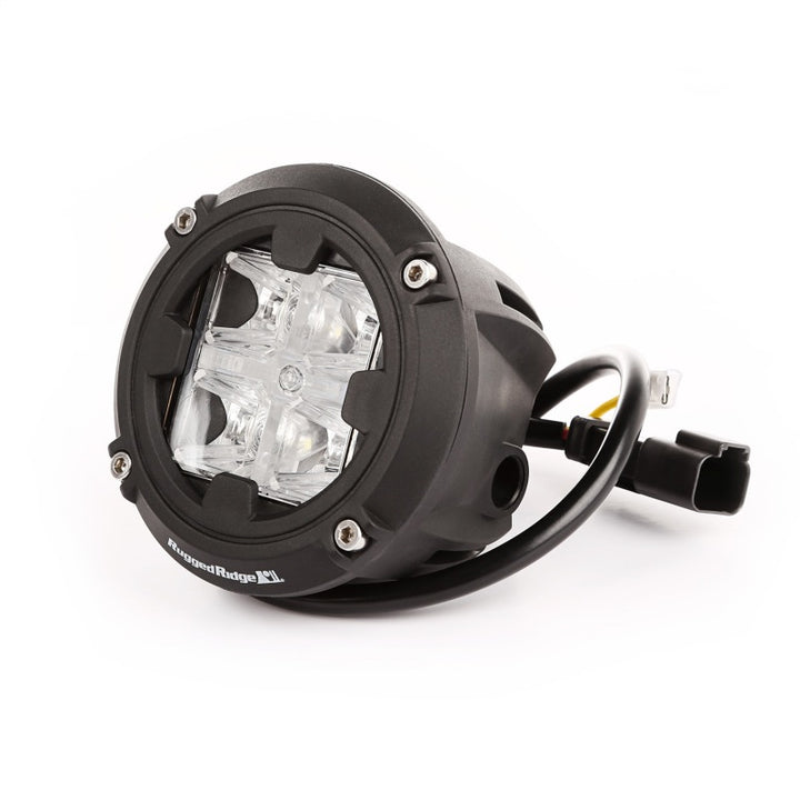 Rugged Ridge Round LED Light 3.5in Combo High/Low Beam