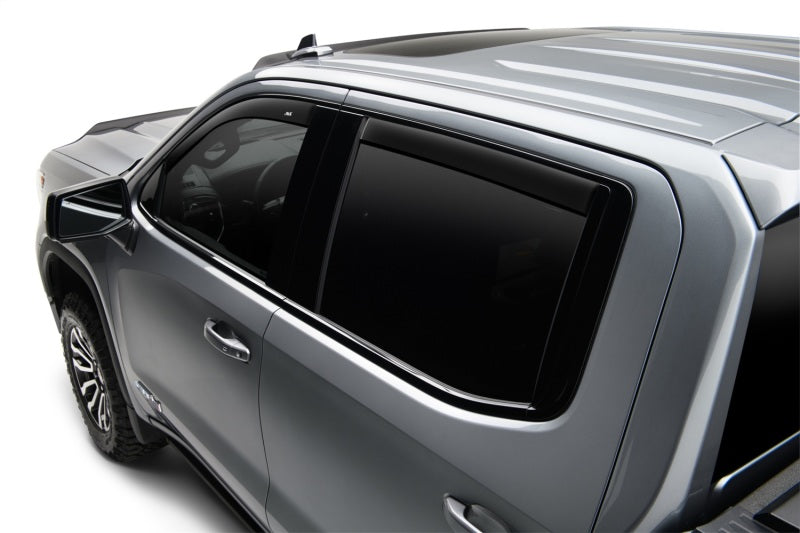 AVS 05-15 Toyota Tacoma Double Cab Ventvisor Low Profile Window Deflectors 4pc - Matte Black