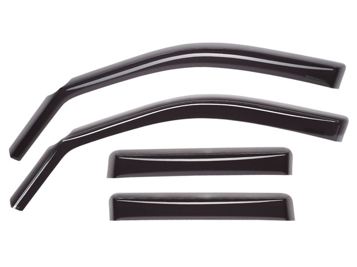 WeatherTech 2015+ Ford F-150 SuperCrew Front and Rear Side Window Deflectors - Dark Smoke