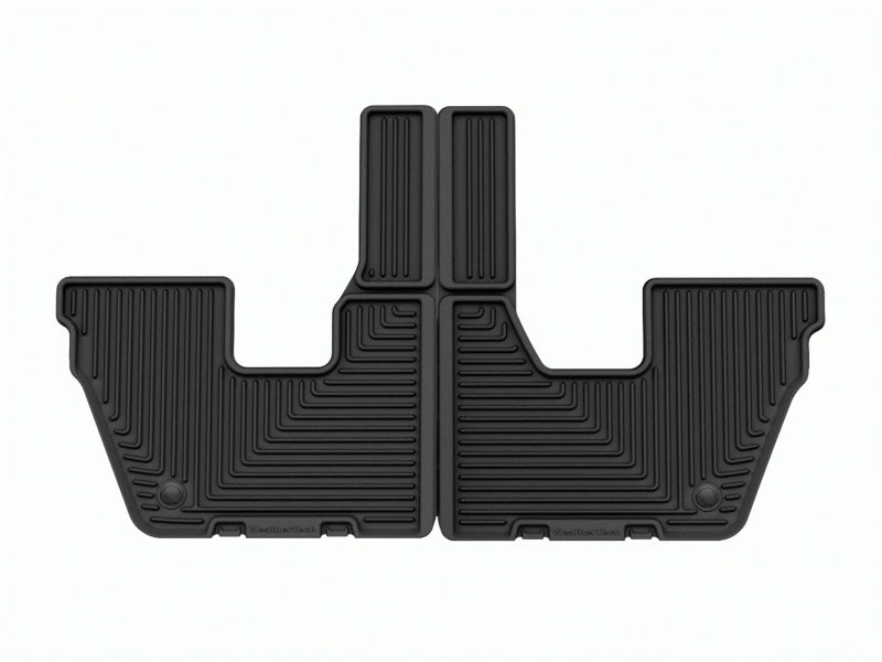 WeatherTech 21-23 Jeep Grand Cherokee L (6 Passenger Seating) Rear All-Weather Floor Mats - Black