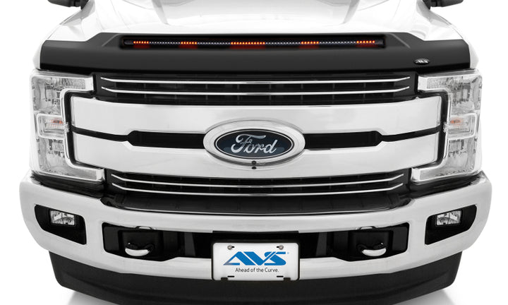 AVS 17-22 Ford F-250/F-350/F-450/F-550 Super Duty Low Profile Aeroskin Lightshield Pro - Black