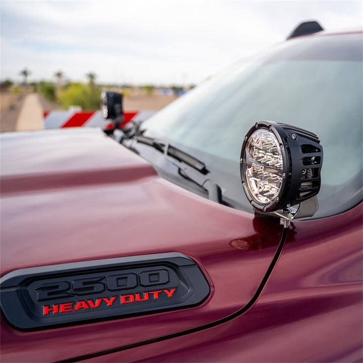 Rigid Industries 2019+ Dodge Ram 2500/3500 A-Pillar LED Light Mounts