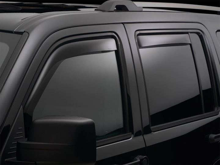 WeatherTech 14+ Chevrolet Silverado 1500 Front and Rear Side Window Deflectors - Dark Smoke