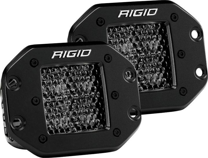 Rigid Industries D Series PRO Midnight Edition - Spot - Diffused - Pair