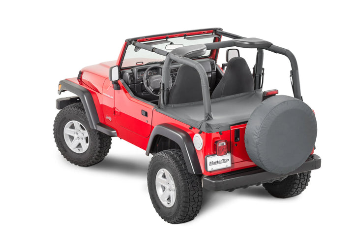 MASTERTOP 14505235 Tonneau Cover Black Diamond Fits 2003-06 Jeep Wrangler TJ