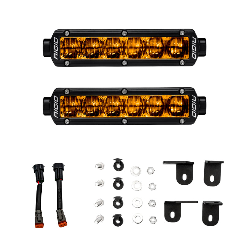 Rigid Industries 2022+ Toyota Tundra 6in SR-Series Selective Yellow Fog Light Kit