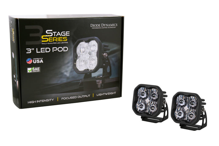 Diode Dynamics SS3 Max ABL - White Flood Standard (Pair)