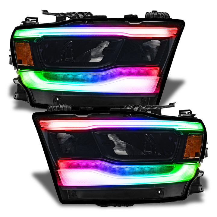 Oracle 19-21 Dodge RAM 1500 RGB+W Headlight DRL Kit - Reflector LED Headlights - SEE WARRANTY