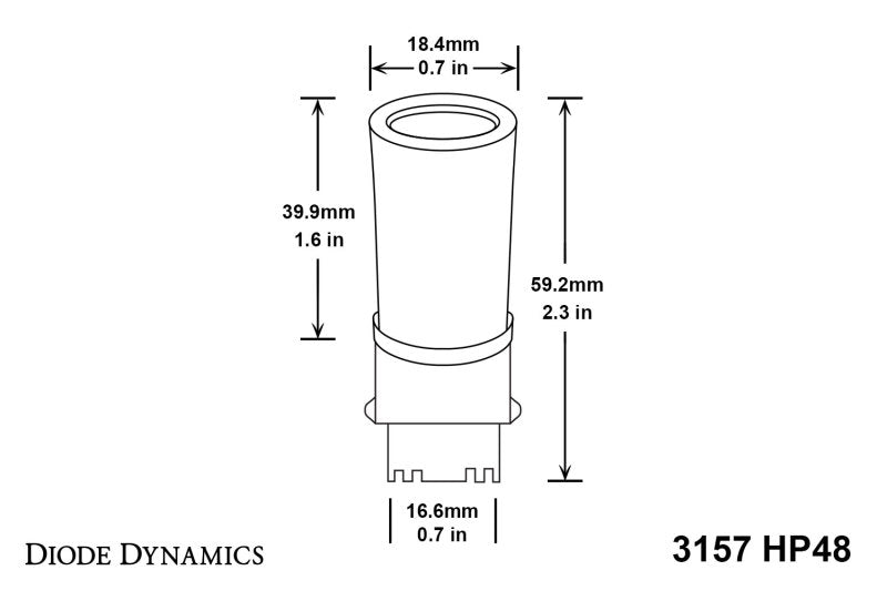 Diode Dynamics 3157 LED Bulb HP48 LED - Amber (Pair)