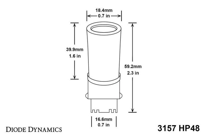 Diode Dynamics 3157 LED Bulb HP48 LED - Amber (Pair)