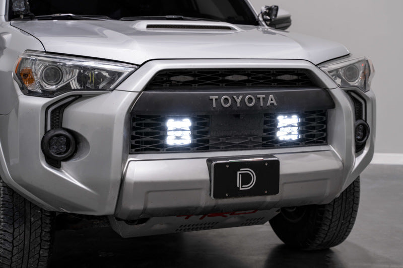 Diode Dynamics 14-23 Toyota 4Runner SS5 Stealth Grille LED 2-Pod Kit - Pro White Driving