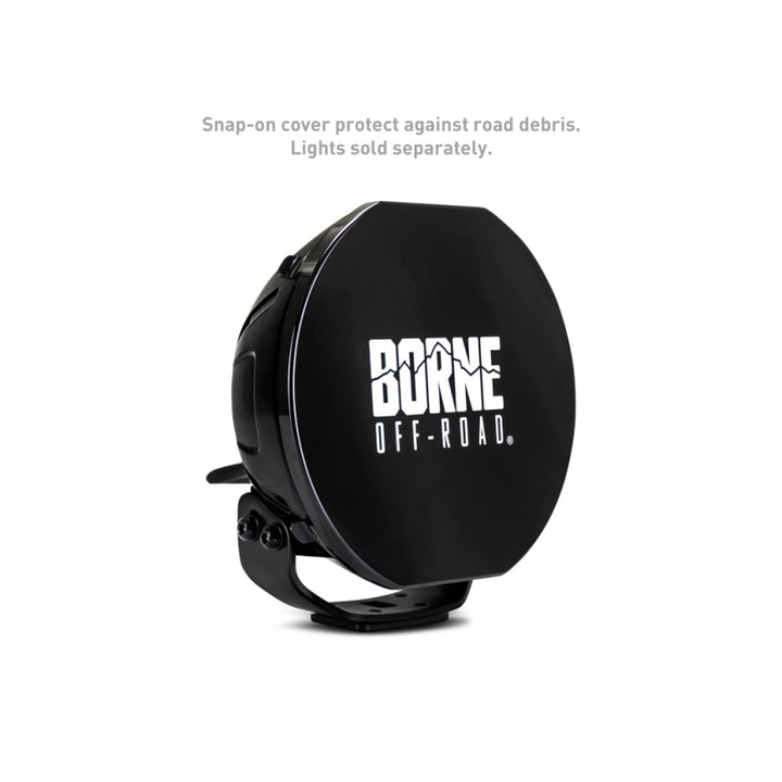 Borne Off-Road 7in Round Light Cover Black