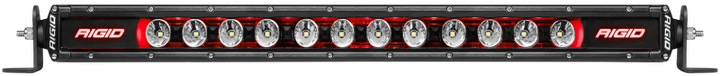 Rigid Industries 30in Radiance Plus SR-Series Single Row LED Light Bar with 8 Backlight Options