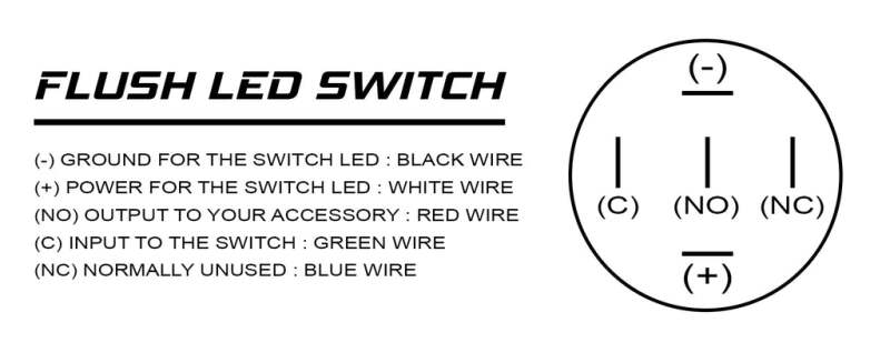 Oracle Power Symbol On/Off Flush Mount LED Switch - Amber SEE WARRANTY