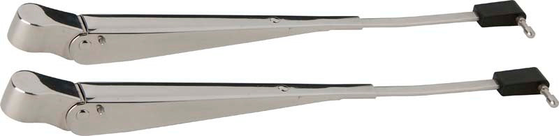 Kentrol 87-95 Jeep Wrangler YJ Windshield Wiper Arms Pair - Polished Silver