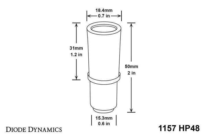 Diode Dynamics 1157 LED Bulb HP48 LED - Amber (Pair)