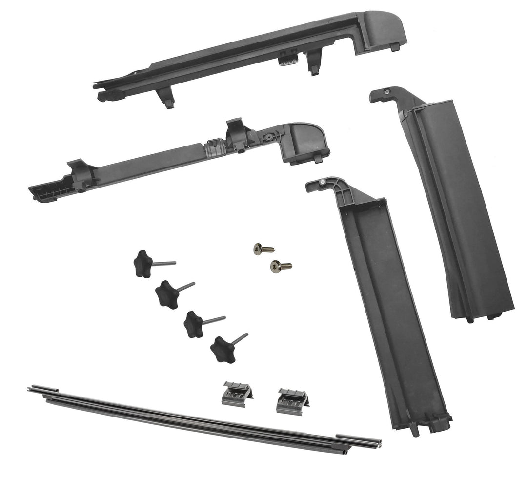 MasterTop 15420301 Door Surround with Tailgate Bar Kit for 07-18 Jeep Wrangler JK 2 Door