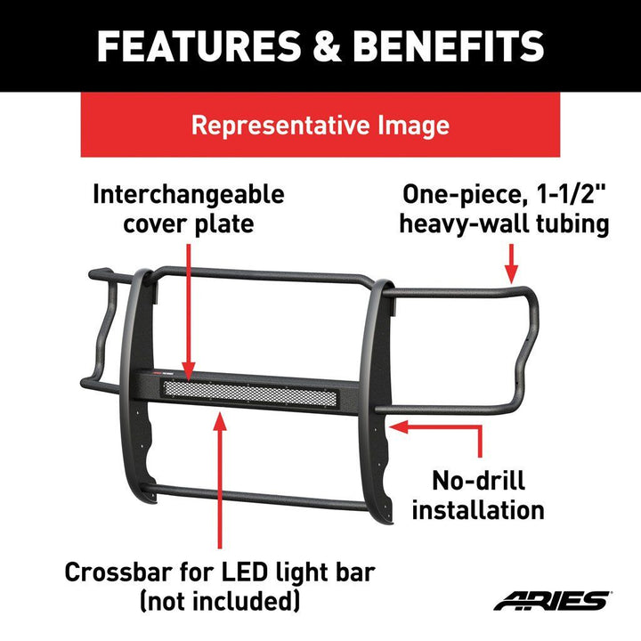 Aries P1055 Pro Series Grille Guard Fits 2015-2018 Jeep Renegade
