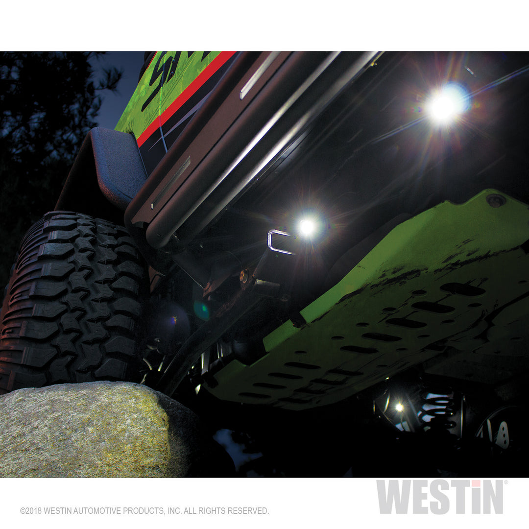 Westin 09-80015 LED Rock Light Kit Fits 2007-2018 Jeep Wrangler JK | JKU and 2018-2022 Jeep Wrangler JL | JLU