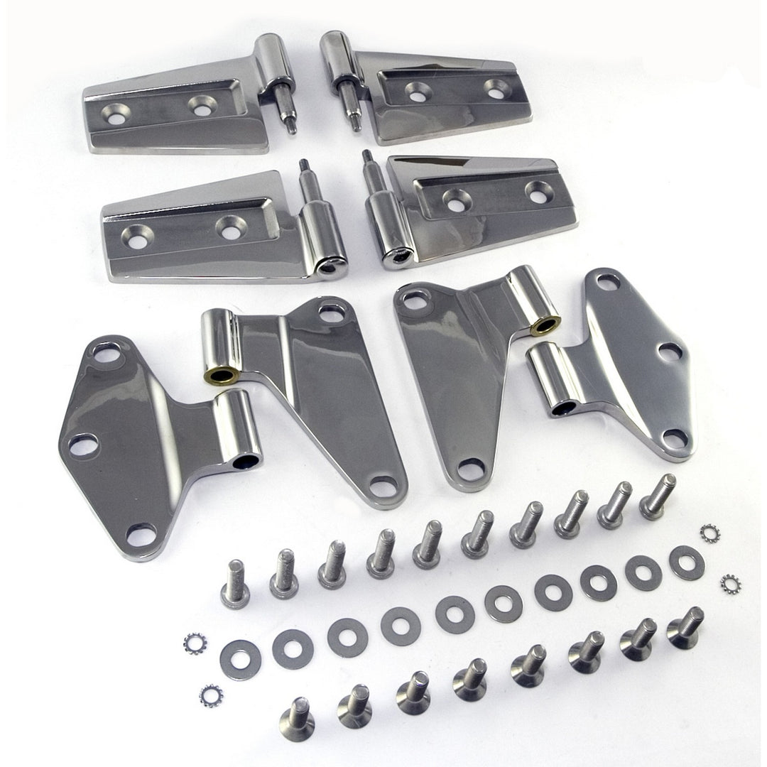 Rugged Ridge 11111.20 Stainless Door Hinge Kit Fits 2007-2018 Jeep Wrangler JK